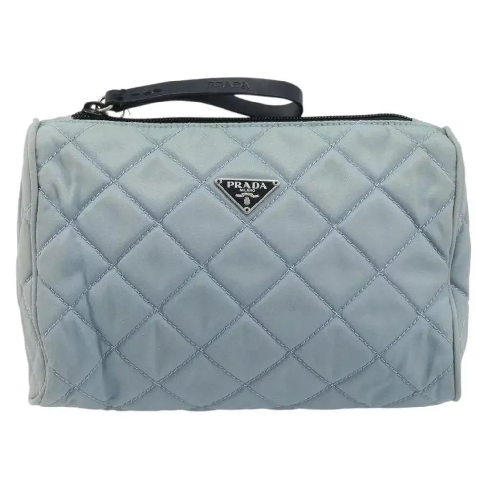 Prada Nylon Pouch Light Blue